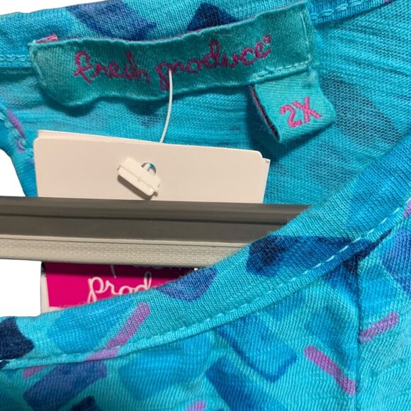 Fresh Produce Womens Maritime Marissa Mosaic Knee Length Dress 2X USA NWT Beach - Picture 2 of 6